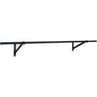 Oypla All Metal Super Heavy Wall Mounted Garment Clothes Rail - 5ft in Black