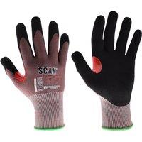 Scan Nitrile Palm Cut F Gloves | Size: Medium