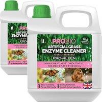 ProKleen Artificial Grass Cleaner Probiotic Based Deodoriser Odour Eliminator Floral 2L in Clear