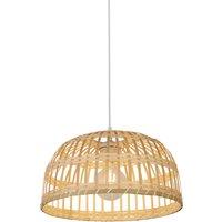Lighting Collection Bamboo Easy Fit Shade Lamp Shade in Natural