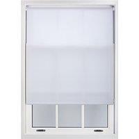 Furnished White Daylight Roller Blinds - Trimmable Window Shade | Size: 45 cm width x 165 cm drop
