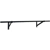 Oypla All Metal Super Heavy Wall Mounted Garment Clothes Rail - 4ft in Black