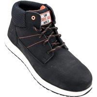 Unbreakable Men's Vulcan Nubuck Leather Composite Toe Cap Slip Resistant Safety Boots in Black | Size: 11