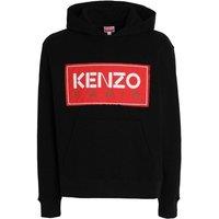 Kenzo Men's Box Logo Black Hoodie | Size: Large