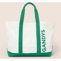 Gandys Women's Rio Cotton 30L Beach Tote Bag with Magnetic Closure in Green