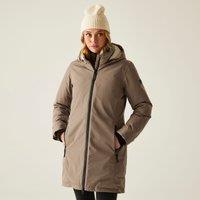 Marron Longline Hooded Breathable Waterproof Insulated Jacket