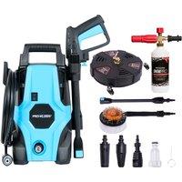 ProKleen Pressure Washer with Rotary Brush, 13 Patio Cleaner & Karcher K Series Snow Foam Lance in Black