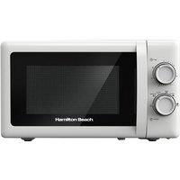 Hamilton Beach 20L Manual White Microwave With Stainless Steel Cavity