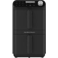 Hamilton Beach XXL Dual Stack 2 Drawer Air Fryer HBA11B in Black