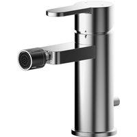 Balterley Pride Contemporary Round Mono Bidet Mixer Tap & Pop Up Waste - Chrome in Silver