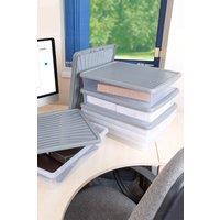Wham Box 3x14.75L Stackable Plastic Storage Box & Lid in Clear
