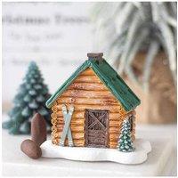 KDMD Cabin Ski Chalet Incense Cone Holder