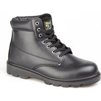 Grafters Men's Padded Leather Safety Boots in Black | Size: 12
