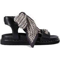Carvela Women's 'Sorrento Scarf Sandal' Sandals in Black | Size: 4