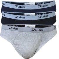 D555 Men's London Kingsize Briefs (Pack of 3) in Black | Size: 1XL