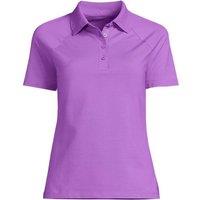 Lands' End Women's Plus Slim Fit Pique Polo Shirt in Purple | Size: 10-12