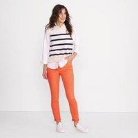 Lands' End Women's Slim Leg Ankle Jeans, High Waisted in Orange | Size: 16