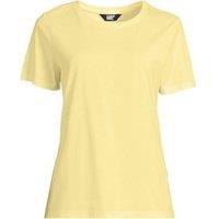 Lands' End Women's Supima Crew Neck T-Shirt in Cream | Size: 14-16