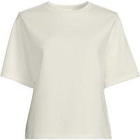 Lands' End Women's Soft Luxe Jersey Crew Neck T-shirt in Stone | Size: 10-12