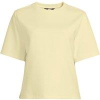 Lands' End Women's Soft Luxe Jersey Crew Neck T-shirt in Bright Yellow | Size: 16-18