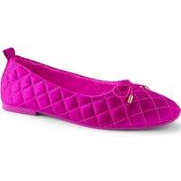 Lands' End Women's Bow Ballet Slippers in Pink | Size: 7