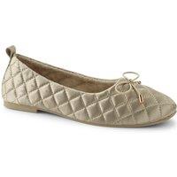 Lands' End Women's Bow Ballet Slippers in Light Brown | Size: 8