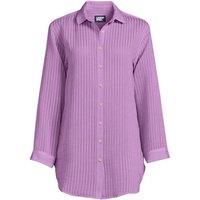 Lands' End Women's Lightweight Rib Cover-Up Shirt in Blue | Size: 20-22