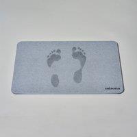 Misona Diatomite Stone Bath Mat in Grey