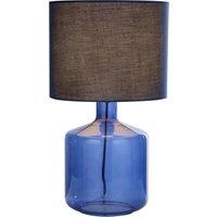 Lighting Collection Blue Glass Table Lamp
