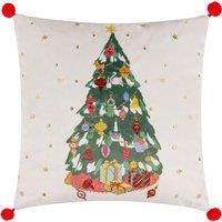 Furn Deck The Halls Tree Christmas Cushion | Size: 43 cm x 43 cm