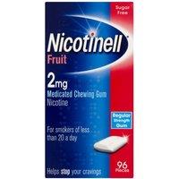 Nicotinell Nicotine Gum 2mg Fruit 96 Pieces in Clear
