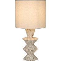 Lighting Collection Shaped Stoneware Table Lamp