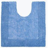 Allure Bath Fashions Elegance Reversible Heavyweight Pedestal Mat in Blue
