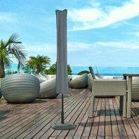 OUTSUNNY Parasol Cover Patio Cantilever Cover Banana Umbrella Protector with Zipper in Grey