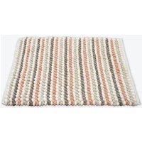 Allure Bath Fashions Striped Chunky Bobble Bath Mat in Pale Pink