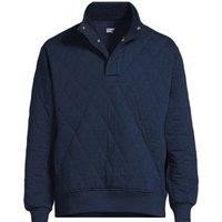Lands' End Men's Quilted Funnel Neck Sweatshirt in Navy | Size: XL