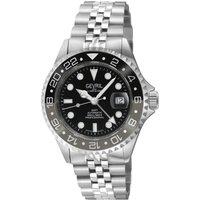 Wall Street Swiss automatic Sellita SW330 Black Dial Ceramic Bezel Stainless Steel Watch