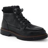Lands' End Men's Apron Seam Leather Boots in Black | Size: 7