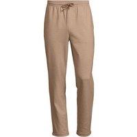 Lands' End Men's Pull-on Textured Knit Trousers in Beige | Size: Medium