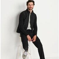 Lands' End Men's Trekking Quilted Zip Jacket in Black | Size: Large