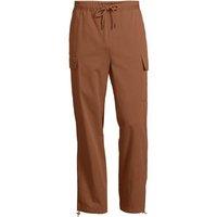 Lands' End Men's Pull-on Cargo Trousers in Light Brown | Size: Large