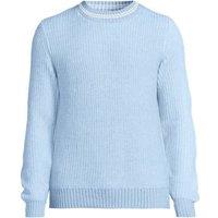 Lands' End Men's Plated Rib Jumper in Blue | Size: XL
