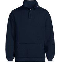 Lands' End Men's Rib Funnel Neck Sweatshirt in Navy | Size: Medium