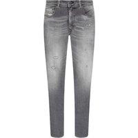 Diesel Men's 1979 Sleenker Frayed Grey Faded Denim Jeans | Size: 31R