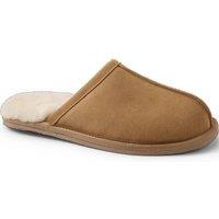 Lands' End Men's Suede Mule Slippers in Tan | Size: 7