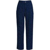 Tapered Linen Ankle Trousers
