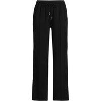 Lands' End Women's Side Stripe Woven Trousers in Black | Size: 16