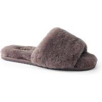 Lands' End Women's Sheepskin Slider Slippers in Purple | Size: 6