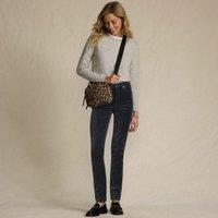 Lands' End Women's Plus Slim Leg Velvet Jeans, High Waisted in Dark Grey | Size: 14-16R