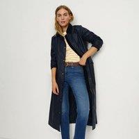 Lands' End Women's Long Waxed Coat in Navy | Size: 20